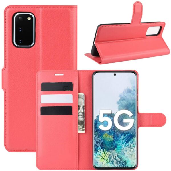 

Чехол-книжка Litchie Wallet для Samsung Galaxy S20 FE Red