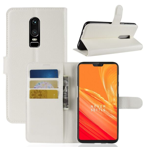 

Чехол-книжка Litchie Wallet для OnePlus 6 Белый