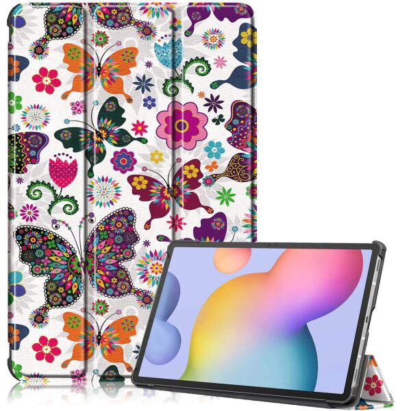 

Чехол-книжка Colored Cover для Samsung Galaxy Tab S7 Plus 12.4 T970 / T975 (Wake / Sleep) Butterflies