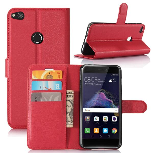 

Чехол-книжка Litchie Wallet для Huawei P8 Lite 2017 Красный
