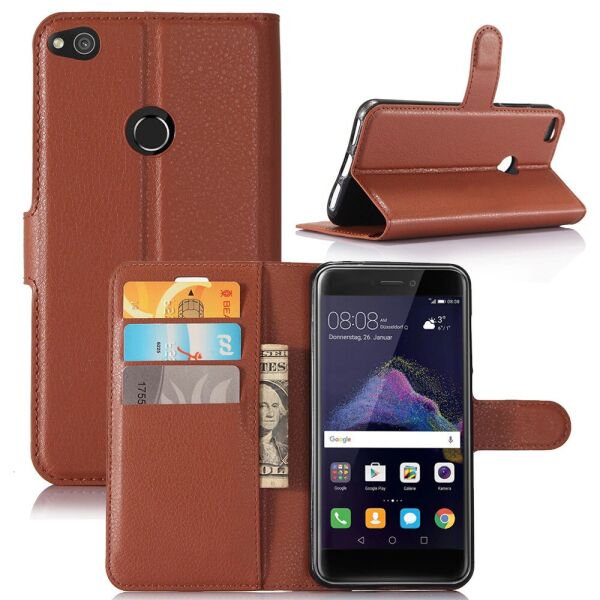 

Чехол-книжка Litchie Wallet для Huawei P8 Lite 2017 Коричневый