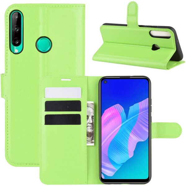 

Чехол-книжка Litchie Wallet для Huawei P40 Lite E Green