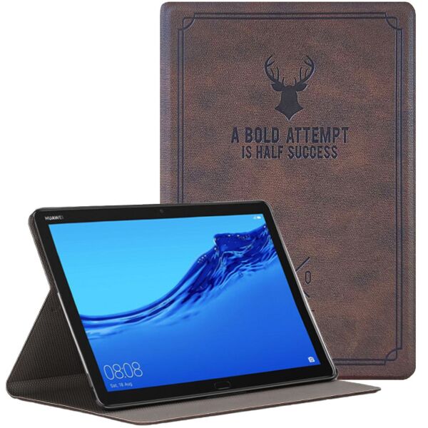

Чехол-книжка Deer Case для Huawei MediaPad M5 Lite 10.1 (Wake / Sleep) Dark Brown