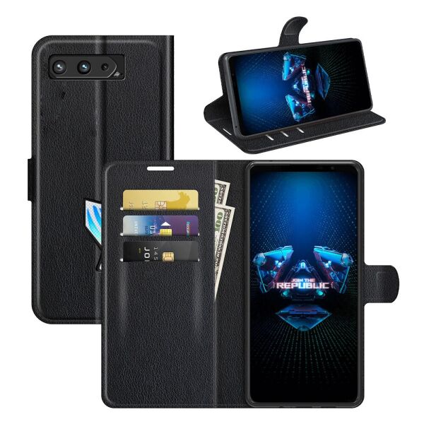 

Чехол-книжка Litchie Wallet для Asus Rog Phone 5 Black