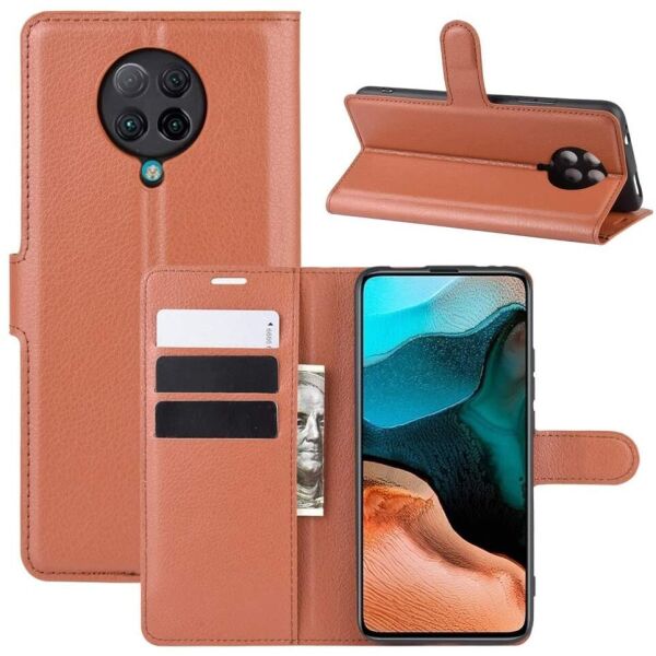 

Чехол-книжка Litchie Wallet для Poco F2 Pro / Redmi K30 Pro Brown