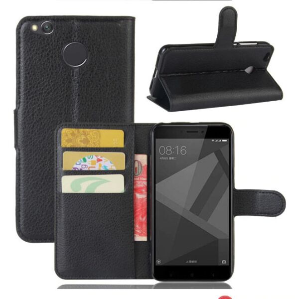 

Чехол-книжка Litchie Wallet для Xiaomi Redmi 4X Черный
