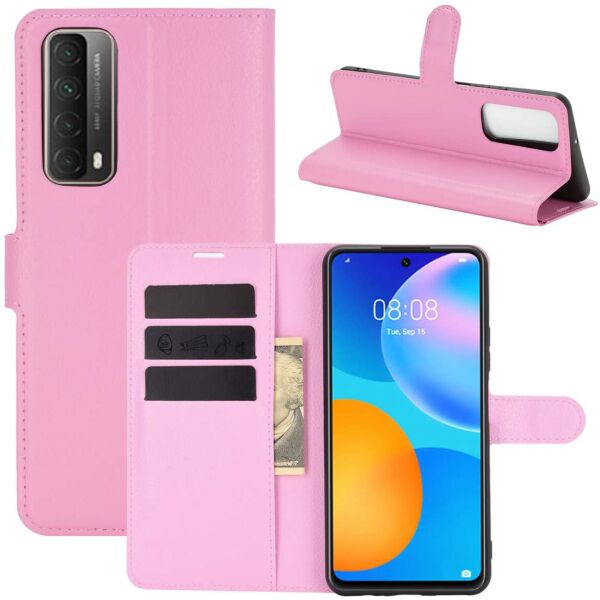 

Чехол-книжка Litchie Wallet для Huawei P Smart 2021 Pink