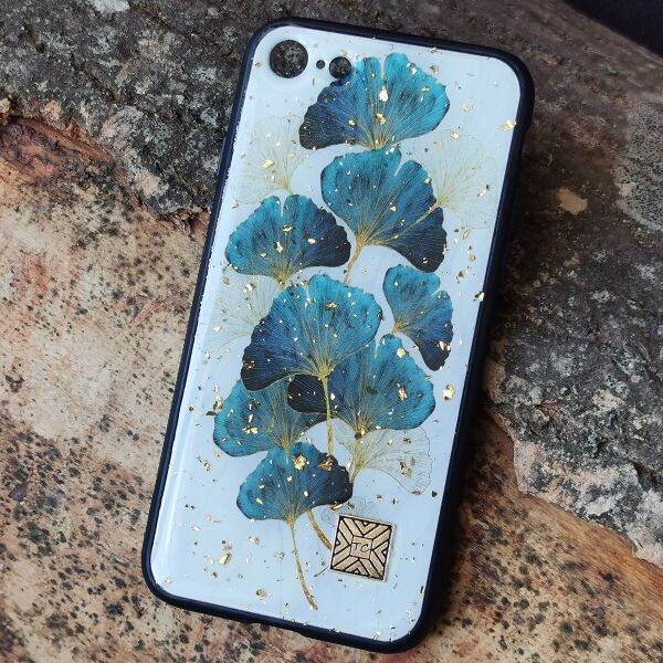 

Чехол Epoxy Case для Apple iPhone 7 / 8 / SE 2020 Blue Leaves