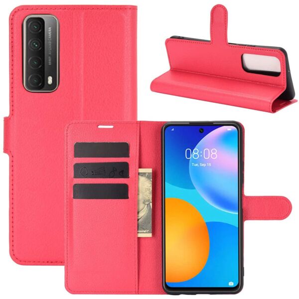 

Чехол-книжка Litchie Wallet для Huawei P Smart 2021 Red