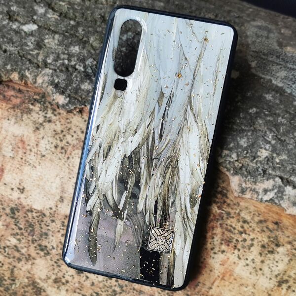 

Чехол Epoxy Case для Huawei P30 Angels Feather
