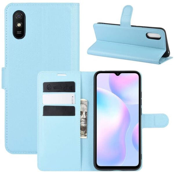 

Чехол-книжка Litchie Wallet для Xiaomi Redmi 9A Blue