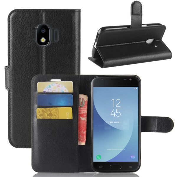 

Чехол-книжка Litchie Wallet для Samsung J250 Galaxy J2 2018 Черный