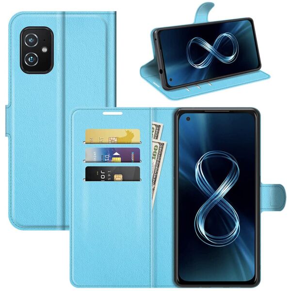 

Чехол-книжка Litchie Wallet для Asus Zenfone 8 Blue