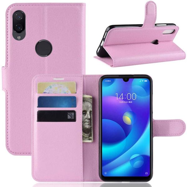 

Чехол-книжка Litchie Wallet для Xiaomi Mi Play Светло-розовый