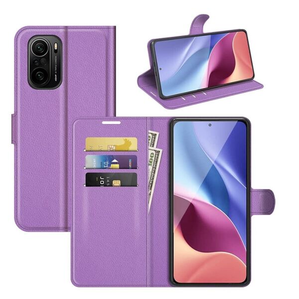 

Чехол-книжка Litchie Wallet для Poco F3 / Redmi K40 / K40 Pro Violet