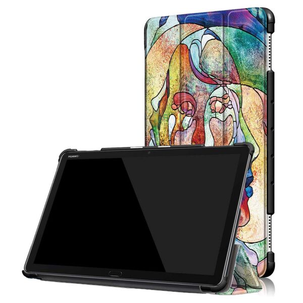 

Чехол-книжка Colored Cover для Huawei MediaPad M5 Lite 10.1 Faces