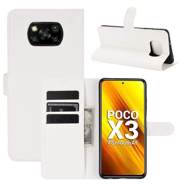 

Чехол-книжка Litchie Wallet для Poco X3 / X3 NFC / X3 Pro White