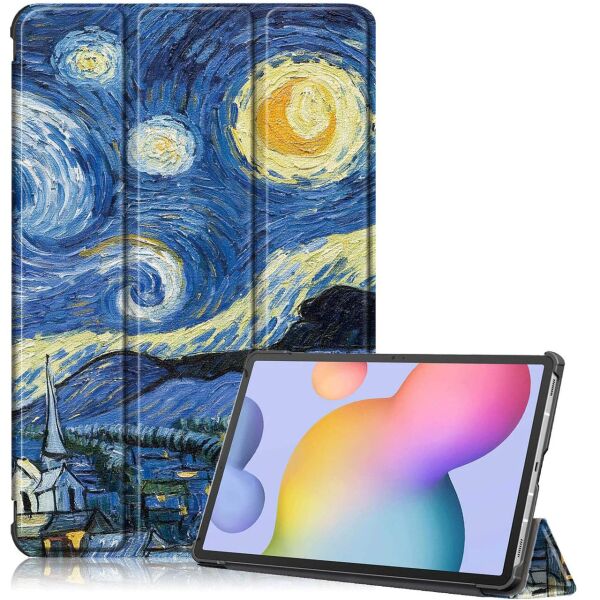 

Чехол-книжка Colored Cover для Samsung Galaxy Tab S7 Plus 12.4 T970 / T975 (Wake / Sleep) Starry Night