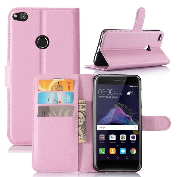 

Чехол-книжка Litchie Wallet для Huawei P8 Lite 2017 Светло-розовый