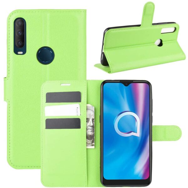 

Чехол-книжка Litchie Wallet для Alcatel 1SE (5030D) Green