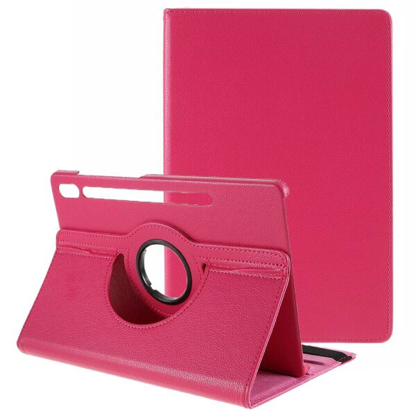 

Чехол-книжка Rotating Case для Samsung Galaxy Tab S7 Plus 12.4 T970 / T975 (Wake / Sleep) Rose