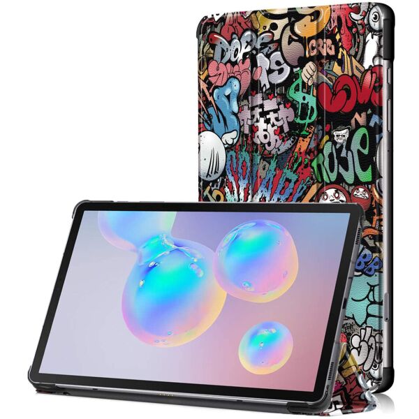 

Чехол-книжка Colored Cover для Samsung Galaxy Tab S6 Lite 10.4 P610 / P615 (Wake / Sleep) Graffiti