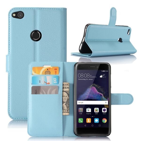 

Чехол-книжка Litchie Wallet для Huawei P8 Lite 2017 Голубой