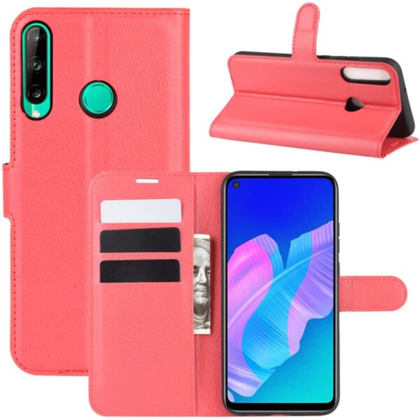 

Чехол-книжка Litchie Wallet для Huawei P40 Lite E Red