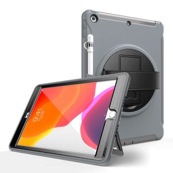 

Чехол Rotating Belt Case для Apple iPad 7 2019 / iPad 8 2020 10.2 Grey