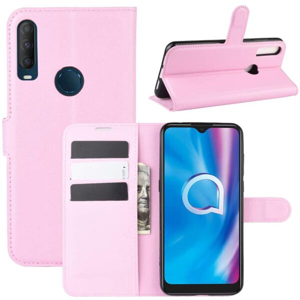 

Чехол-книжка Litchie Wallet для Alcatel 1SE (5030D) Pink