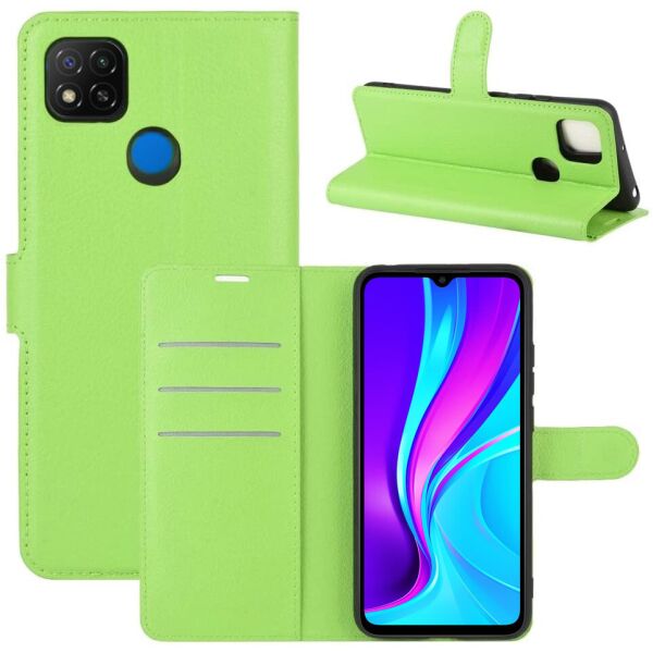 

Чехол-книжка Litchie Wallet для Xiaomi Redmi 9C Green