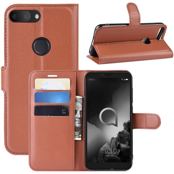 

Чехол-книжка Litchie Wallet для Alcatel 1S (5024D) Brown