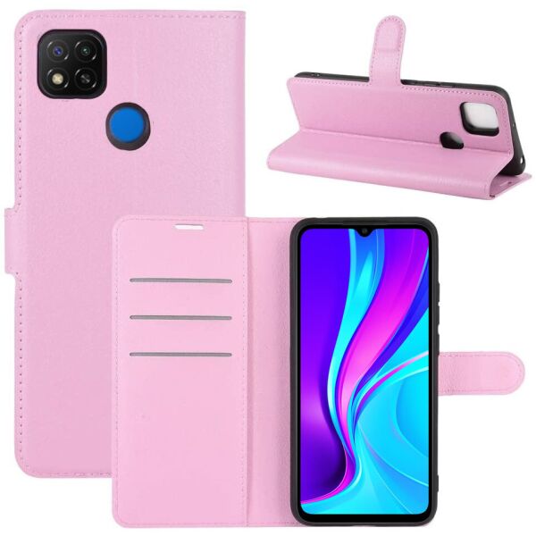 

Чехол-книжка Litchie Wallet для Xiaomi Redmi 9C Pink