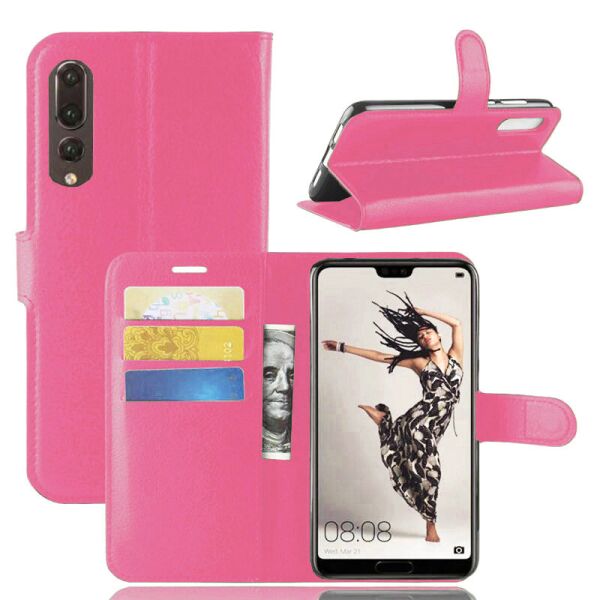

Чехол-книжка Litchie Wallet для Huawei P20 Pro Rose