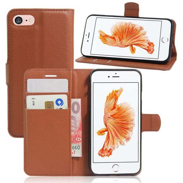 

Чехол-книжка Litchie Wallet для Apple iPhone 7 / 8 / SE 2020 Brown