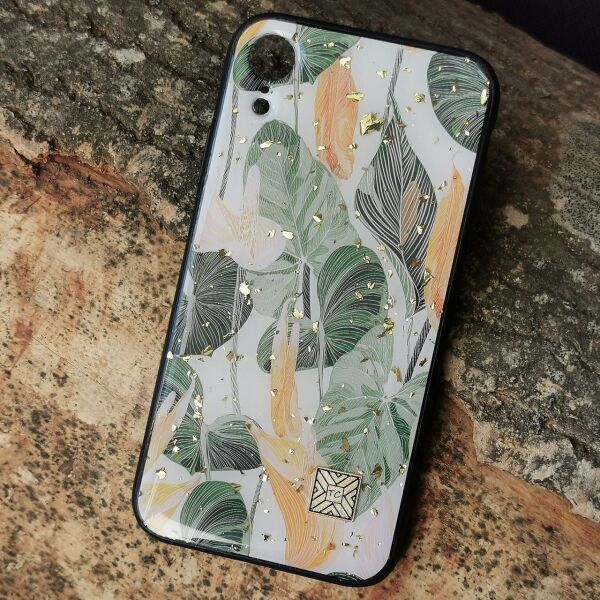 

Чехол Epoxy Case для Apple iPhone XR Green Leaves