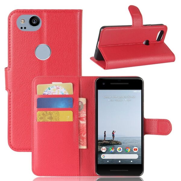 

Чехол-книжка Litchie Wallet для Google Pixel 2 Красный