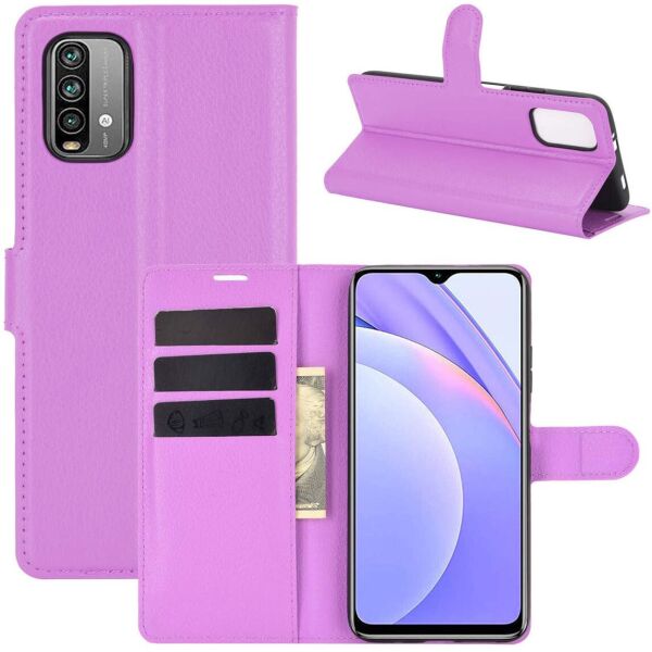 

Чехол-книжка Litchie Wallet для Xiaomi Redmi 9T Violet