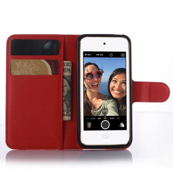 

Чехол-книжка Litchie Wallet для Apple iPod Touch 5 / 6 / 7 Красный