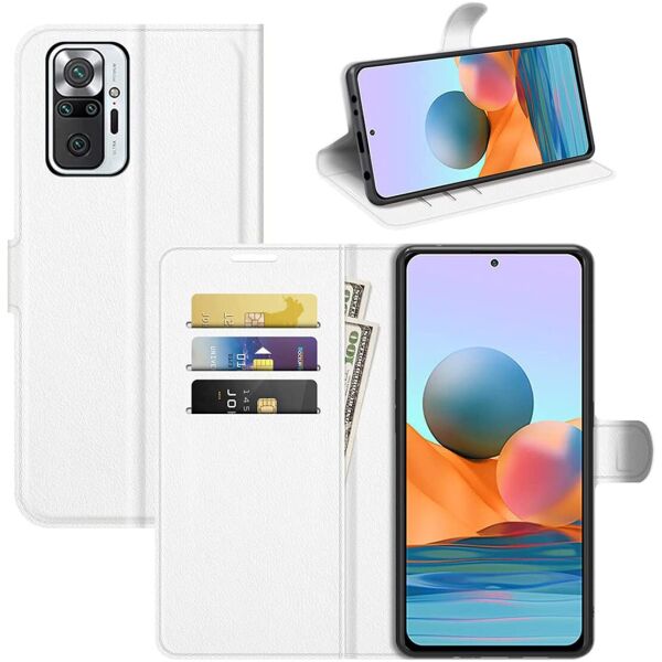 

Чехол-книжка Litchie Wallet для Xiaomi Redmi Note 10 Pro White