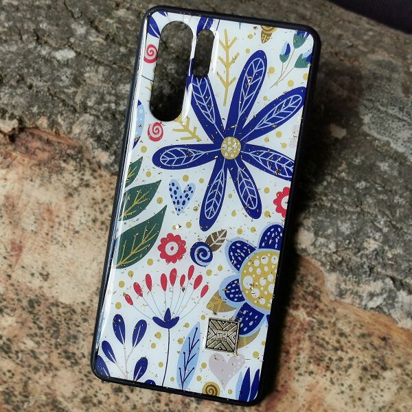 

Чехол Epoxy Case для Huawei P30 Pro Blue Flowers