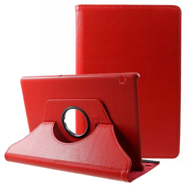 

Чехол-книжка Rotating Case для Huawei MediaPad T5 10.1 (Wake / Sleep) Red