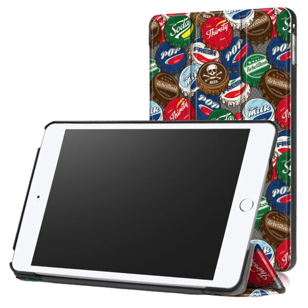 

Чехол-книжка Colored Cover для Apple iPad Mini 4 / 5 (Wake / Sleep) Bottle Caps