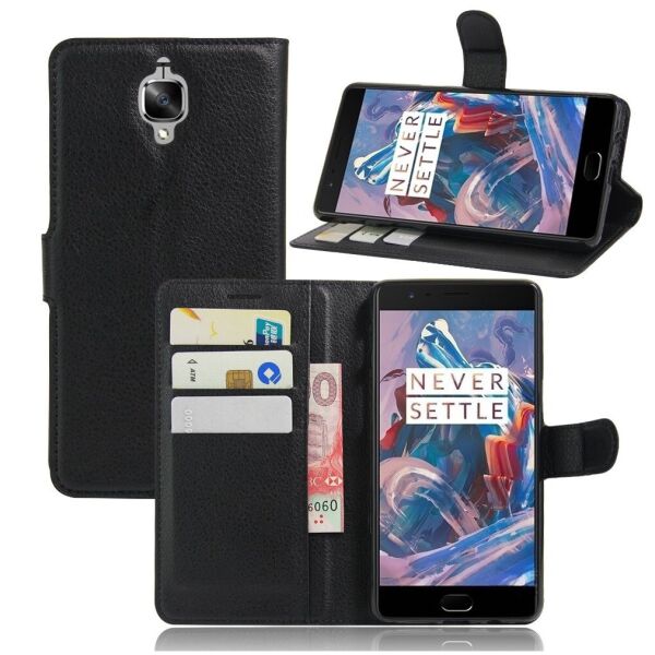 

Чехол-книжка Litchie Wallet для OnePlus 3 / 3T Черный