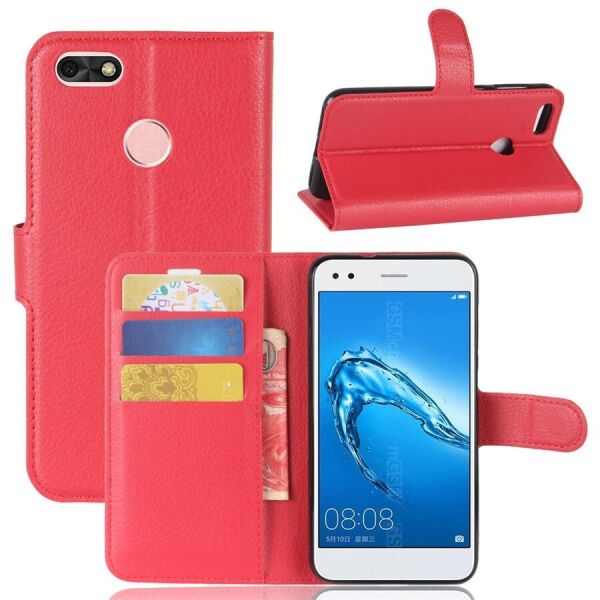 

Чехол-книжка Litchie Wallet для Huawei P9 Lite Mini Красный