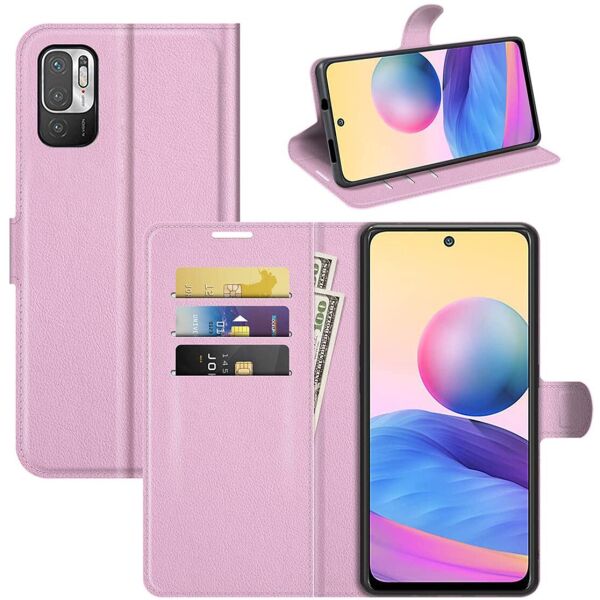 

Чехол-книжка Litchie Wallet для Xiaomi Redmi Note 10 5G Pink