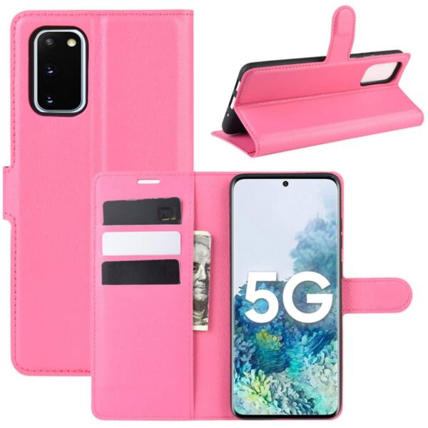 

Чехол-книжка Litchie Wallet для Samsung Galaxy S20 FE Rose