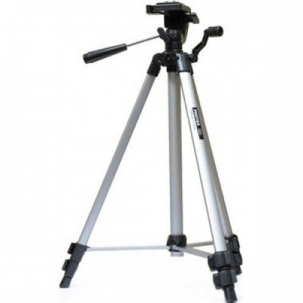 

Штатив Tripod 330A Универсальный с 3D головкой для смартфонов, фотокамер, видеокамер + чехол Серебристый