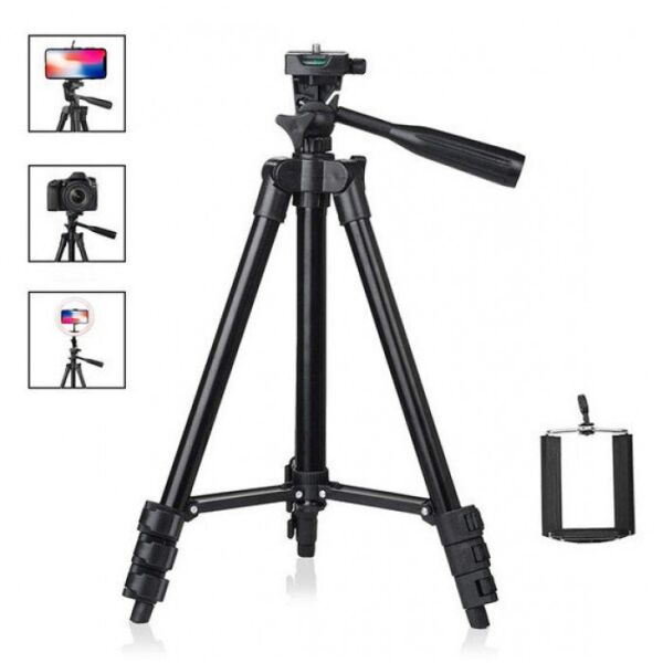 

Штатив для фотоаппарата трипод 3120A + чехол Чёрный