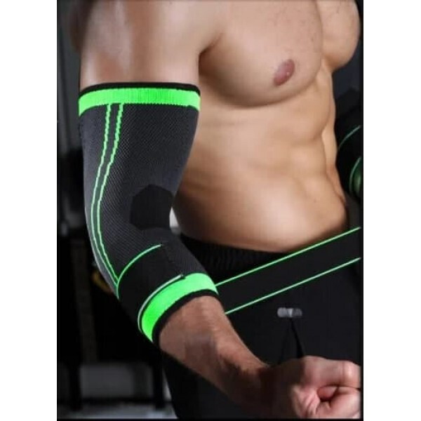 

Бандаж локтевого сустава ALLS HSM-50225 Защита локтя эластичная на липучках Серый